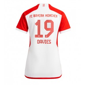 Bayern Munich Alphonso Davies #19 Replica Home Stadium Shirt for Women 2023-24 Short Sleeve